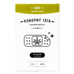 Konopný Táta CBD Patches, 600 mg CBD, 30 pcs