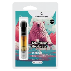 Canntropy Cartouche CBG9 Durban Gelato, CBG9 85% qualité, 1 ml