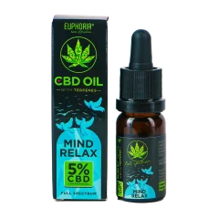 Euphoria Ulei CBD 5% cu terpene, 10 ml, 500 mg - Mind Relax
