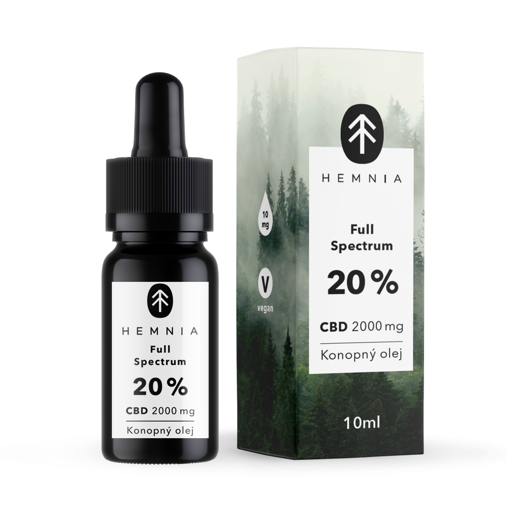 Hemnia CBD konopný olej (20%) – Úleva v BIO kvalitě | CANATURA