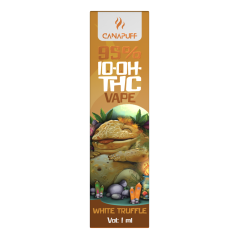 CanaPuff 10-OH-THC wegwerpvape-pen witte truffel, 10-OH-THC 95%, 1 ml