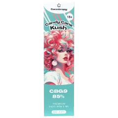 Canntropy CBG9 Disposable Vape Pen Candy Cane Kush, CBG9 85% quality, 1 ml