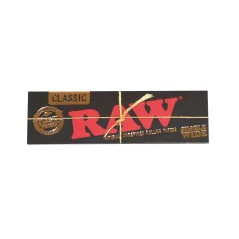 RAW Black Classic Single Wide Rolling Papers - натурални нерафинирани ролкови хартии, 50 листа
