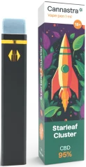 Cannastra CBD vienkartinis Vape Pen Starleaf Cluster, CBD 95 %, 1 ml