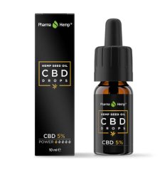 PharmaHemp CBD Drops Hemp Seed Oil 5%, 10 ml, 500 mg