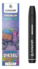 CanaPuff Blueberry Diesel 96 % HHC-O - Stylo à vape jetable, 1 ml