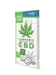 Euphoria Σοκολάτα γάλακτος με σπόρους κάνναβης, 100 mg CBD, 80 γρ.