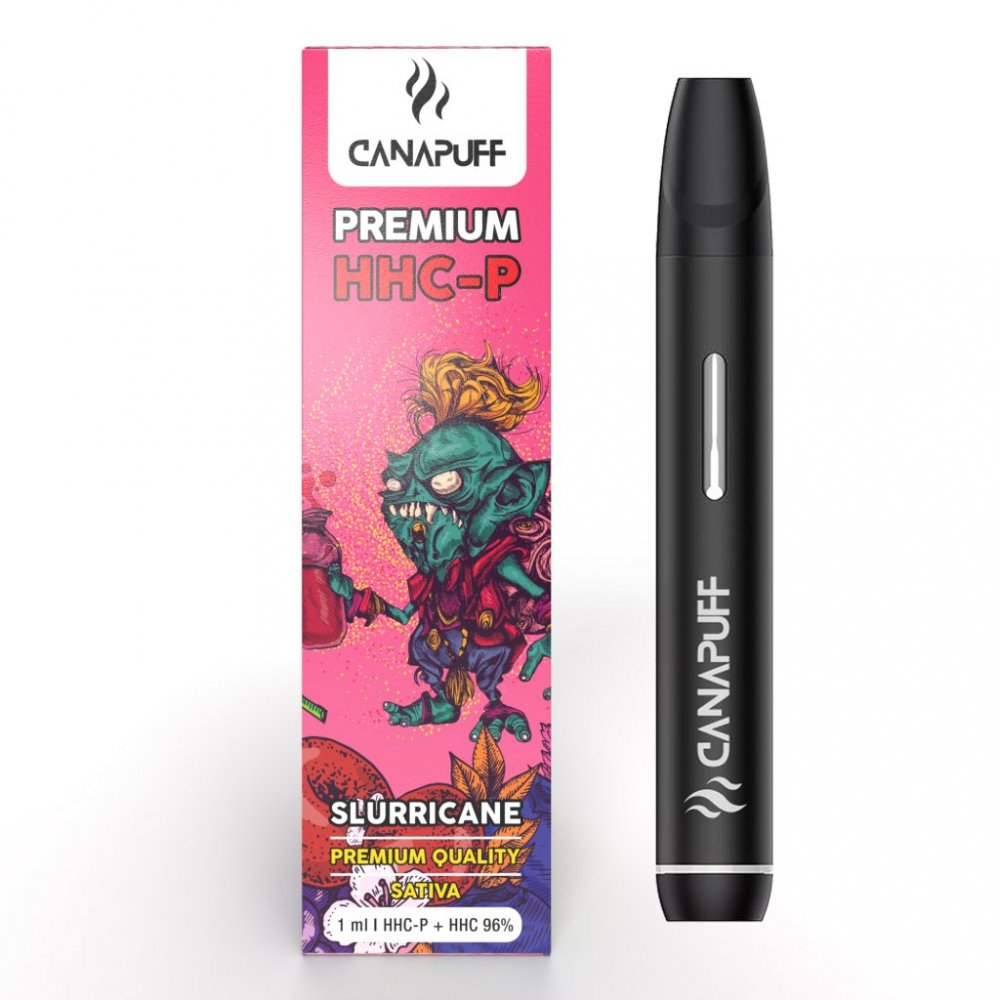 hhc vape disposable CanaPuff SLURRICANE 96 % HHC-P Flavours:Jack Herer Vaporesso Xros Lanyard - relx free pod