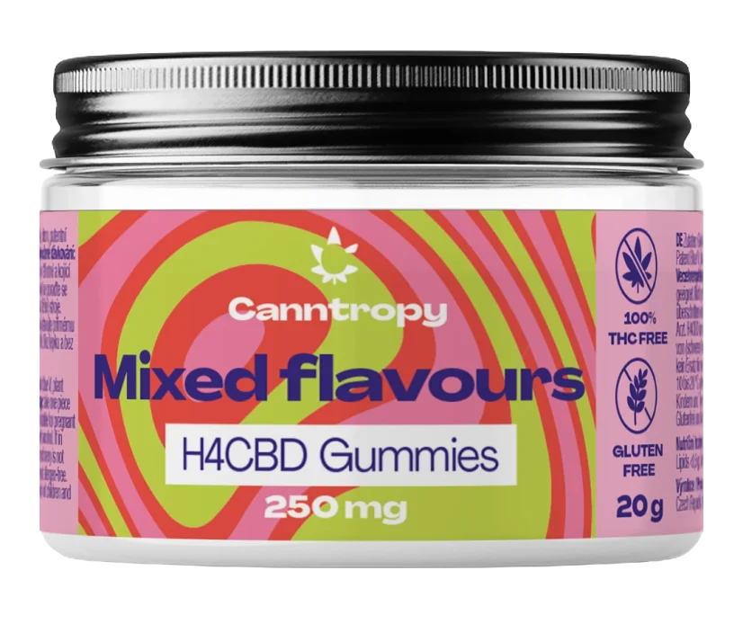Canntropy H4CBD Fruit Gummies Flavour Mix, 250 mg, 10 pcs x