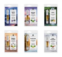 Hemnia Cartouches CBD fonctionnelles, ensemble tout-en-un - 8 arômes x 1 ml