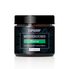 Euphoria Μανιτάρια Focus, 30 κάψουλες