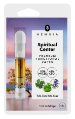 Hemnia Spiritual Center - Cartuș, 50 % H4CBD, 45 % CBD, busuioc sfânt (tulsi), gotu kola, salvie, 1 ml