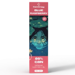 Canntropy CBN Vape Pen Blue Raspberry, 95 % CBN, 1ml