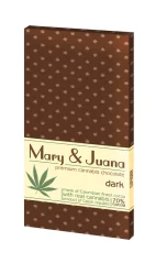 Euphoria Mary & Juana dark chocolate with cannabis seeds (70 % cocoa), 80 g
