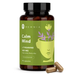 Hemnia Calm Mind, L-теанін, 90 капсул по 400 мг