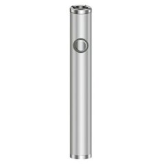 Batterie pour cartouche CBD, 380 mAh, filetage 510, chargeur USB, Argent