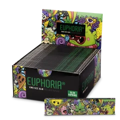 Euphoria Feuilles à rouler Kingsize Slim Fantaisiste + Filtres, 32 feuilles à rouler + 32 filtres en carton