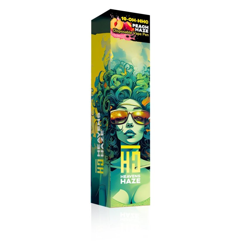 Heavens Haze 10-OH-HHC Disposable Vape Pen Peach Haze, 1ml