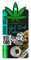 Euphoria CBD Hash 9% Girl Scout Cookie, 1 g