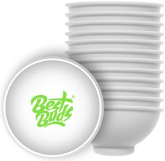 Best Buds Silicone Mixing Bowl 7 cm, White with Green Logo