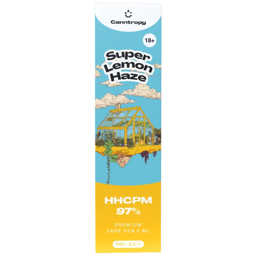 Canntropy HHCPM Vape Pen Super Lemon Haze, HHCPM 97% quality, 2 ml