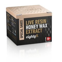 Eighty8 Ekstrakt z wosku miodowego CBD Live Resin, 65% CBD, 1 g