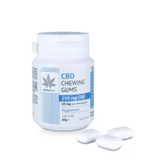 Cannaline Gumă de mestecat CBD Mentă, 250 mg CBD, 25 buc x 10 mg, 60 g