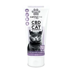 Cannaline Shampoing au panthénol pour chat au CBD, CBD 400 mg, 200 ml