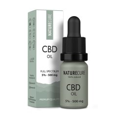 Nature Cure Ulei CBD cu spectru complet, 5%, 500 mg, 10 ml