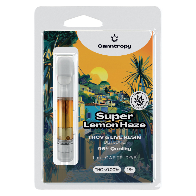 Canntropy THCV Cartridge Super Lemon Haze live resin terpenes