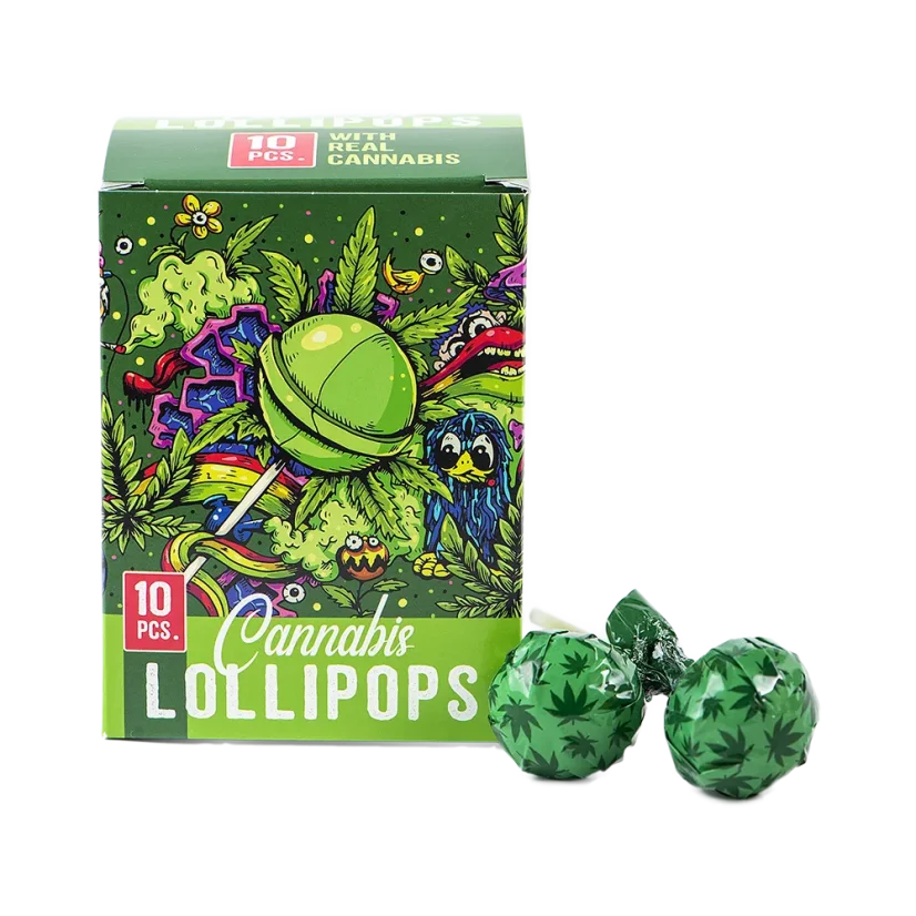 Euphoria Cannabis Lollipops in a box, cannabis flavour (10 x 12 g)