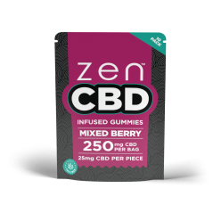 Gummies ZEN CBD - Mixed Berry, 250 mg, 10 buc