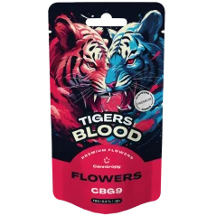 Canntropy CBG9 Flowers Tigers Blood, CBG9 85% kokybė, 1–100 g