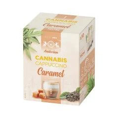 Multitrance Konopná káva instantní karamelové cappuccino (10 x 14 g)