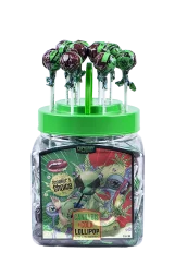 Euphoria Cannabis Lollipop dalam stoples, rasa cola (100 x 12 g)