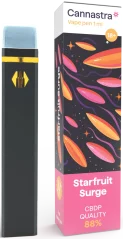 Cannastra Caneta Vape Descartável CBDP Starfruit Surge, CBDP 88% qualidade, 1 ml