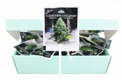 HaZe Cannabis White Widow Lollipops – Display Box (100 Lollies), 1200 g