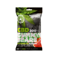 Görögdinnye ízű CBD gumimackó (300 mg), 40 tasak kartonban, 4000 g