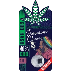 Euphoria CBD Hash Charas Jamaicanas, CBD 40%, 1 g