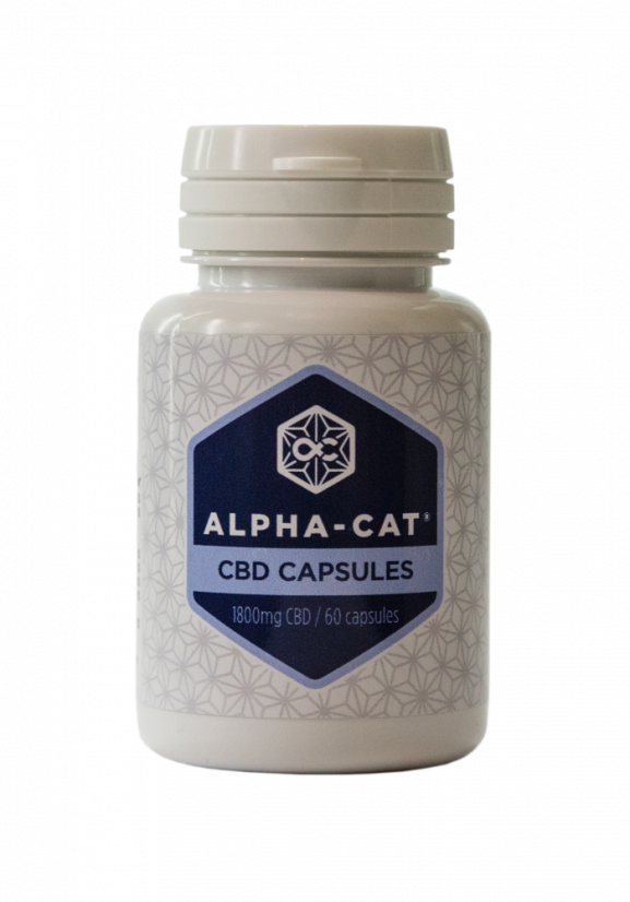Alpha-CAT Konopné CBD kapsle 60x30 mg, 1800 mg