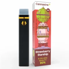 Cannastra 8-OH-HHC Vape Pen Strawberry Starship, 8-OH-HHC 90% quality, 1 ml
