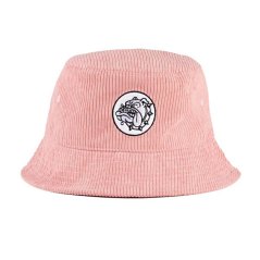 Bulldog Bucket Hat Izšūšana Rozā
