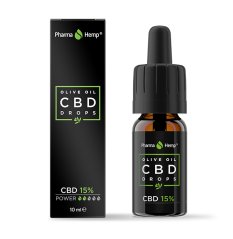 PharmaHemp CBD drops olive oil, 15%, 10 ml, 1500 mg