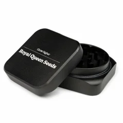 Royal Queen Seeds Kvaðrat kvörn úr málmi, 2 hlutar, 55 mm