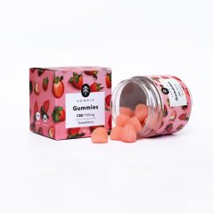 Hemnia CBD Gummies, Saure Erdbeere, 100 mg CBD, 20 Stück x 5 mg, 45 g