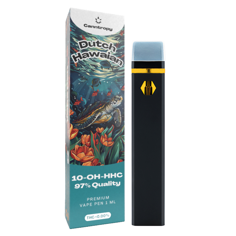 buy hhco vapes online Canntropy 10-OH-HHC Vape Pen Dutch Hawaian, 10-OH-HHC 97% quality, 1 ml vanilla ice cream ELF Bar Combo 25000 Color:Glittering Silver