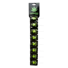 Euphoria Permen Lolipop Pipih Rasa Ganja, 10 x 7,7 g