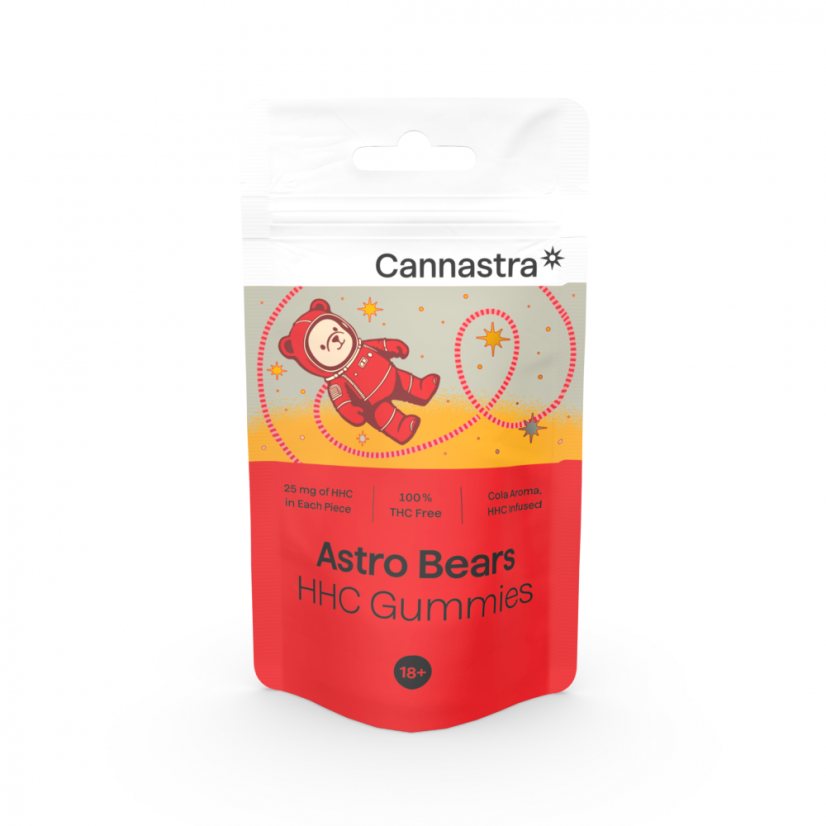 Cannastra HHC Astro Bears Cola Gummies, 125-1250 mg HHC, 5-50 pcs