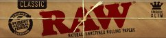 Raw Papers Classic King Size Slim Papers, 110 mm