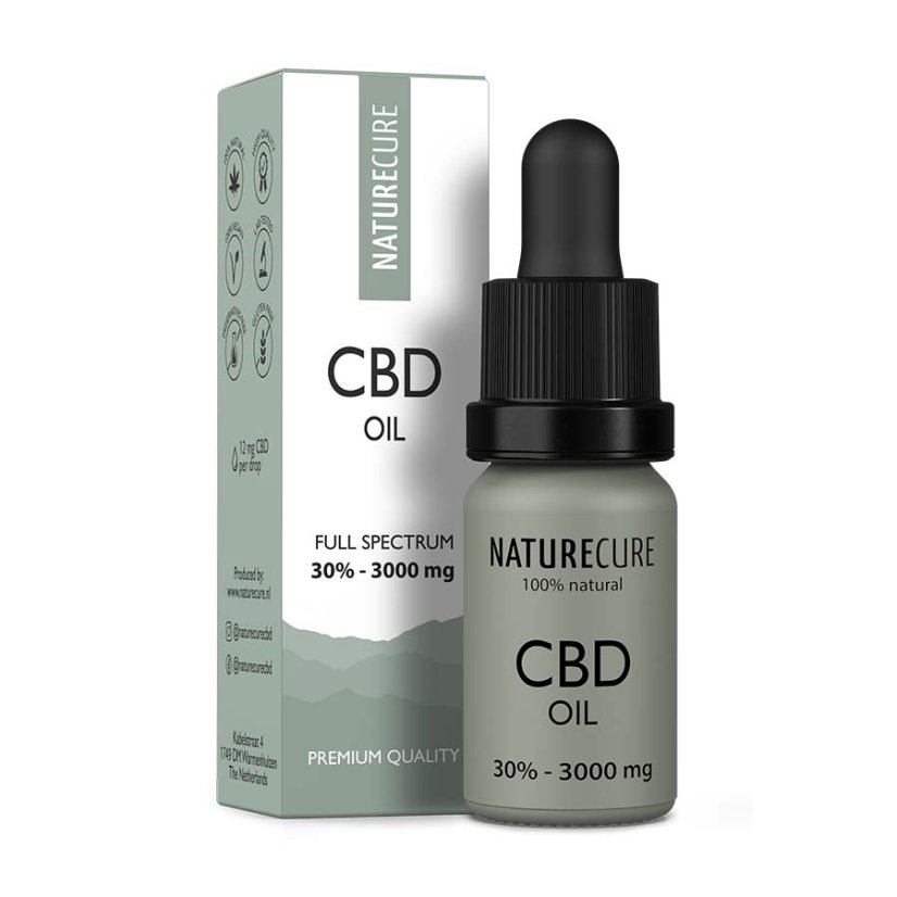 Nature Cure Full spectrum CBD oil, 30 %, 3000 mg, 10 ml